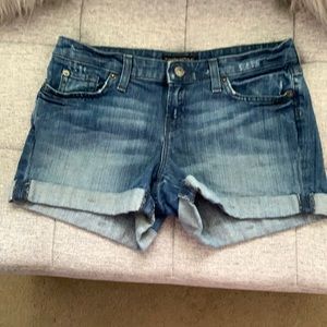 Banana Republic cuffed lightly distressed shorts